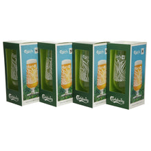 Load image into Gallery viewer, 4x Carlsberg Pilsner Lager NEW DESIGN Beer Glasses : Pint - NEW BOXED GIFT