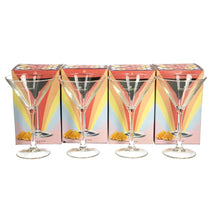 Load image into Gallery viewer, 4 x Chambord Cocktail Traditional Shaped Martini Glass 6floz