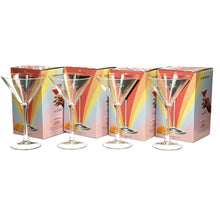 Load image into Gallery viewer, 4 x Chambord Cocktail Traditional Shaped Martini Glass 6floz