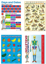 Load image into Gallery viewer, 20 Engaging Educational Posters & Colourful Wall Charts for Children Laminated TUBE 4