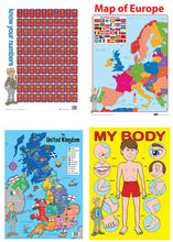 Load image into Gallery viewer, 20 Engaging Educational Posters & Colourful Wall Charts for Children Laminated TUBE 4