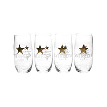 Load image into Gallery viewer, 4 x Estrella New Design, White Writing With Gold Star. Bar Party. Collectables