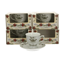 Load image into Gallery viewer, 4 x Hendricks Gin Tea Cup And Saucer Brand New In Box