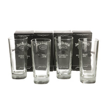 Load image into Gallery viewer, 4 x JD No7 Highball glasses. Mancave. collectables. Jack Daniels.
