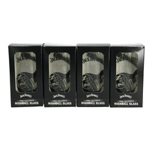 Load image into Gallery viewer, 4 x JACK DANIELS Highball Glass with Guitar Design. Memorabilia. Bar. Pub 28cl