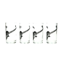 Load image into Gallery viewer, 4 x JACK DANIELS Highball Glass with Guitar Design. Memorabilia. Bar. Pub 28cl