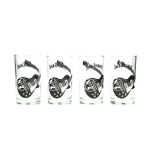 Load image into Gallery viewer, 4 x JACK DANIELS Highball Glass with Guitar Design. Memorabilia. Bar. Pub 28cl