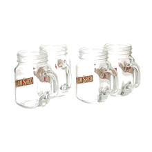 Load image into Gallery viewer, 4 x Jam Shed Wine Mason Jars Glasses Retro With Handles