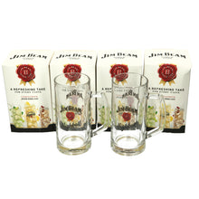 Load image into Gallery viewer, 4 x Jim Beam 'rare' Highball Glass Stein Tankard Glasses. Pub. Bar. Party 13floz