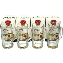 Load image into Gallery viewer, 4 x Jim Beam 'rare' Highball Glass Stein Tankard Glasses. Pub. Bar. Party 13floz