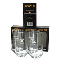 Load image into Gallery viewer, 4 x Kopparberg Rum Glasses 3/4 pint