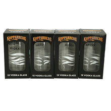 Load image into Gallery viewer, 4 x Kopparberg Vodka Glasses 3/4 pint