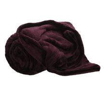 Load image into Gallery viewer, Luffy: Extra Large Micro Velour Blanket Bed Sofa Throw Luxury Thick Blankets. 200X240 PURPLE