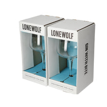 Load image into Gallery viewer, 2 x Lone Wolf Gin Balloon Glasses.