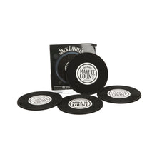 Load image into Gallery viewer, 4 x 4 pack Official Jack Daniels "MAKE IT COUNT" VINYL COASTERS (16 Coasters)