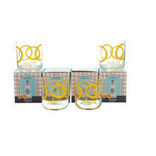 Load image into Gallery viewer, 4 x MALFY Retro GIN GLASSES Limited Edition Collectable Boxed. Bar. Party