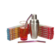 Load image into Gallery viewer, 12 X Mix it up sour slush metal rainbow straws