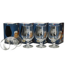 Load image into Gallery viewer, 4 X Birrificio Angelo Poretti Half- Pint Goblet Glass Brand New