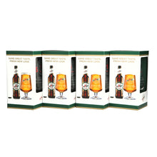 Load image into Gallery viewer, 4 x Official San Miguel Chalice Internacional Pint Beer Glasses Nucleated 20oz