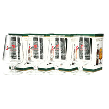 Load image into Gallery viewer, 4 x Official San Miguel Chalice Internacional Pint Beer Glasses Nucleated 20oz