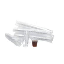Load image into Gallery viewer, Disposable Shot Glasses Clear Plastic Party Jelly Cups Tumblers 2cl 30ml