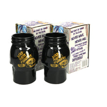 Load image into Gallery viewer, 2 X New Rare BLACK Dead Mans Fingers Skull Head Spiced Rum Glass 3/4 pint