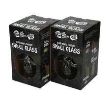 Load image into Gallery viewer, 2 X New Rare Brand New Dead Mans Fingers Skull Head Spiced Rum Glass CE Gift Bar