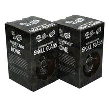 Load image into Gallery viewer, 2 X New Rare Brand New Dead Mans Fingers Skull Head Spiced Rum Glass CE Gift Bar