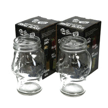 Load image into Gallery viewer, 2 X New Rare Brand New Dead Mans Fingers Skull Head Spiced Rum Glass CE Gift Bar