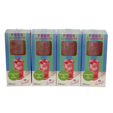 Load image into Gallery viewer, 4 x Smirnoff raspberry crush vodka glass