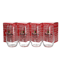 Load image into Gallery viewer, 4 x Estrella New Design, Black Writing With Gold Star. Bar Party. Collectables