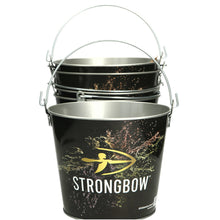 Load image into Gallery viewer, 5 x Strongbow NEW Black Metal Ice Bucket Drink Holder Cooler Home Bar Pub 9''
