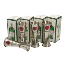 Load image into Gallery viewer, 4 x 25ml/50ml Spirit Measure Double Jigger Tanqueray. Bar. Party. London Dry