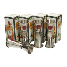 Load image into Gallery viewer, 4 x 25ml/50ml Spirit Measure Double Jigger Tanqueray. Bar. Party. Sevilla