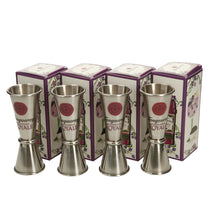 Load image into Gallery viewer, 4 x 25ml/50ml Spirit Measure Double Jigger Tanqueray. Bar. Party. Royale