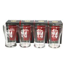 Load image into Gallery viewer, 4 x Tetley's No 4 Premium Lager One Pint 20oz Bitter Glass
