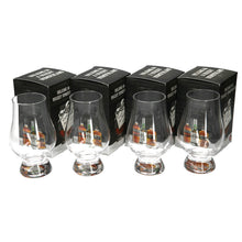 Load image into Gallery viewer, 4 x Glencairn Nosing Tasting Glass Christmas "Walking In A Whisky Wonderland" Bo