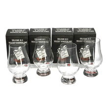 Load image into Gallery viewer, 4 x Glencairn Nosing Tasting Glass Christmas "Walking In A Whisky Wonderland" Bo