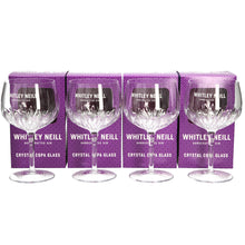 Load image into Gallery viewer, 4 x Whitley Neill CRYSTAL COPA PURPLE Balloon Glasses. NEW Design.