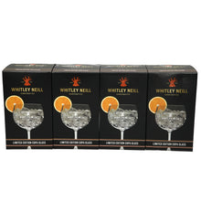 Load image into Gallery viewer, 4 x Whitley Neill Balloon Glasses. Black BOXED. NEW Design. Party. Pub. BAR