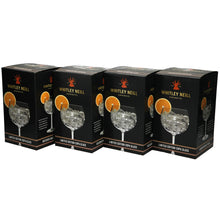 Load image into Gallery viewer, 4 x Whitley Neill Balloon Glasses. Black BOXED. NEW Design. Party. Pub. BAR