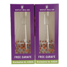 Load image into Gallery viewer, 2 x WHITLEY NEILL HANDCRAFTED GIN BRANDED CLEAR DECANTER CARAFE 1L 2021 HOME BAR