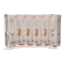 Load image into Gallery viewer, 6 x Freixenet Cava Chambord Flutes. New. Bar. Party. Celebrations