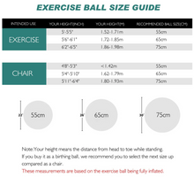 Load image into Gallery viewer, TOPLUS Exercise Ball, Gym Ball Supports Yoga Ball Anti-Burst & Extra Thick Ball