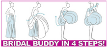 Load image into Gallery viewer, Bridal Buddy Original Genuine Brand Hold Wedding Dress Up, Toilet Dress Hold Up 42'' REG/TALL
