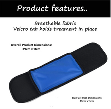 Load image into Gallery viewer, 2 X Gel Ice Pack Sports Injuries Pain Swelling Reusable Hot Cold Therapy