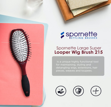 Load image into Gallery viewer, Spornette Looper Brush for Hair Extensions and Wigs, Extensions Wig Hair Brush
