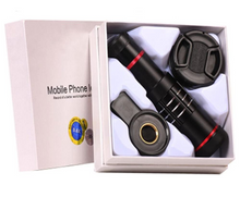 Load image into Gallery viewer, Elecguru HD Clip on Camera Lens Kit Universal 18X Zoom Telephoto Lens 15X Macro