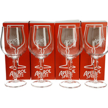 Load image into Gallery viewer, Aperol Spritz Cocktail Glass New Clear design 51cl SET OF 4 collectables mancave
