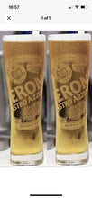 Load image into Gallery viewer, 6 Peroni Half Pint Signature Glasses New. Bar. Party. Collectables